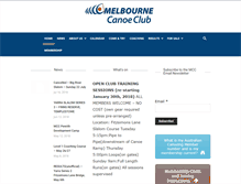 Tablet Screenshot of melbourne.canoe.org.au