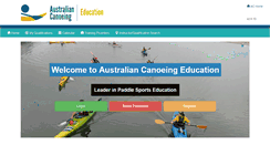 Desktop Screenshot of education.canoe.org.au