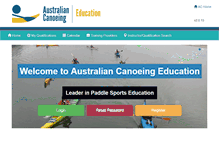 Tablet Screenshot of education.canoe.org.au